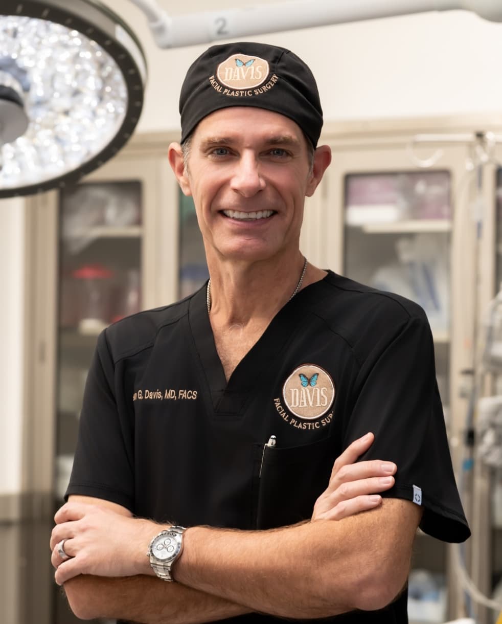 Dr. Davis in scrubs