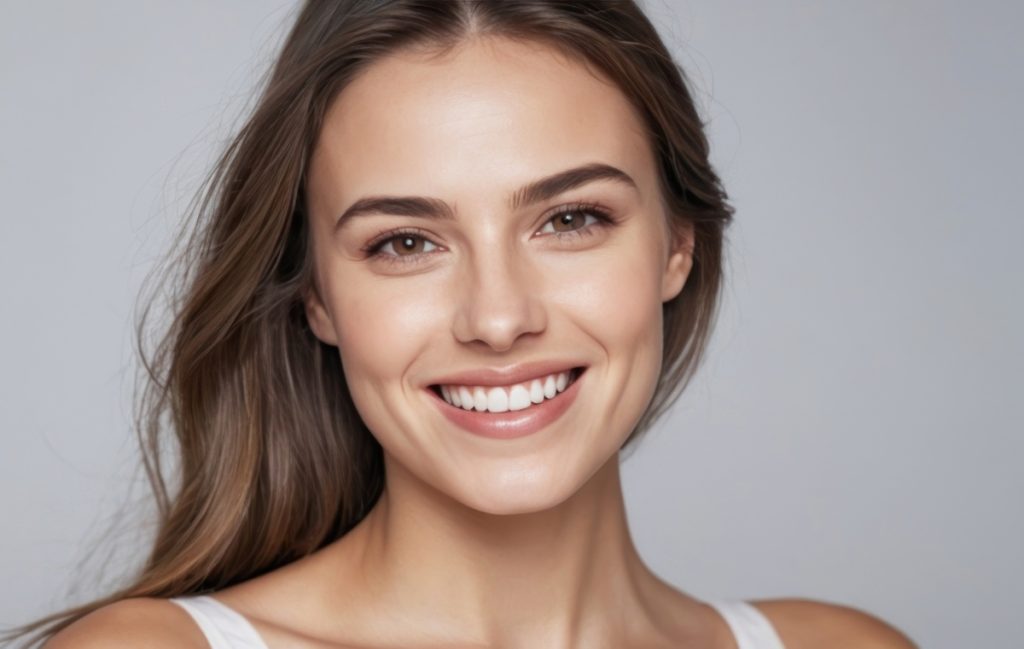 Woman smiling