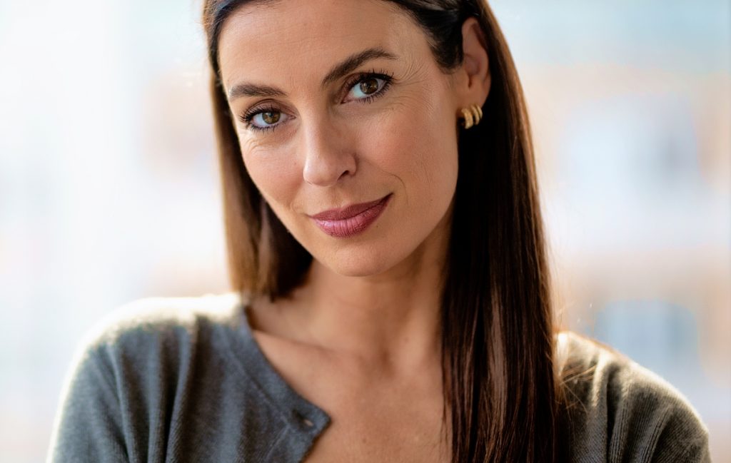 Woman smiling