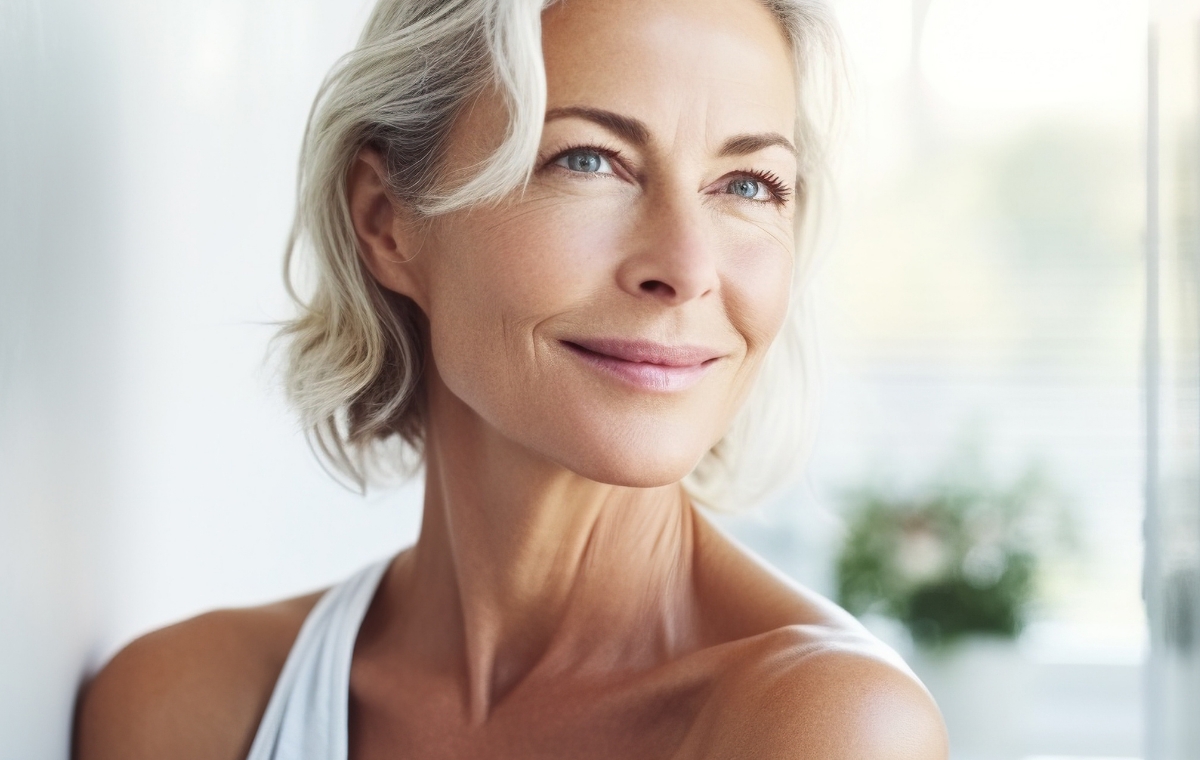 Mature woman in tank top