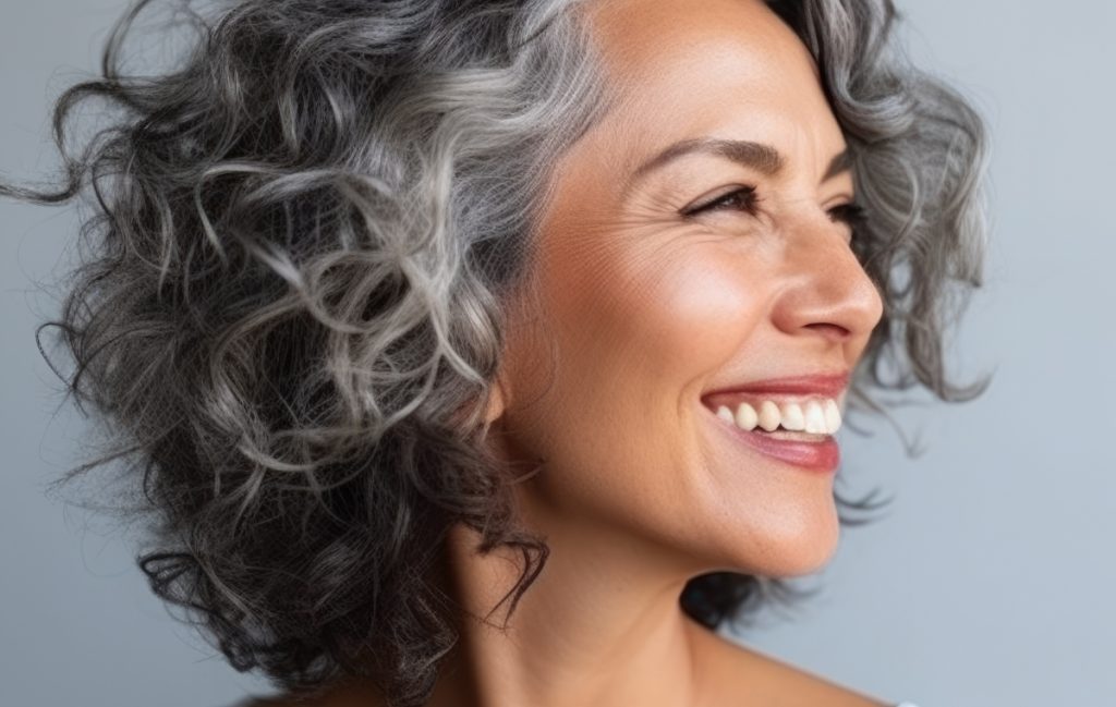 Mature woman smiling