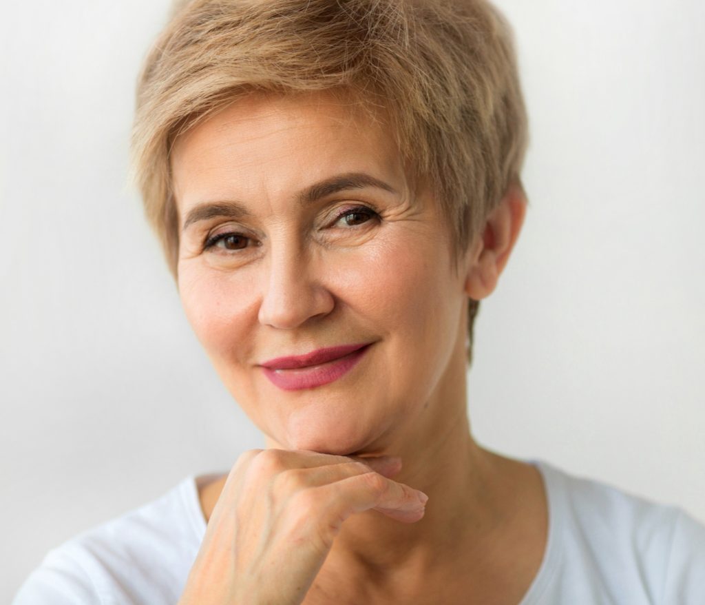 Woman looking adoringly
