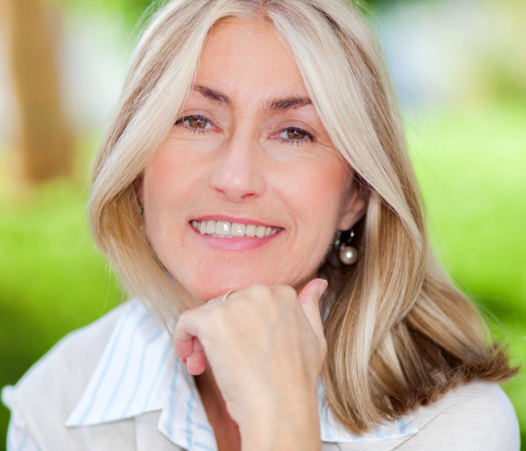 woman enjoying a pleasant day in the park