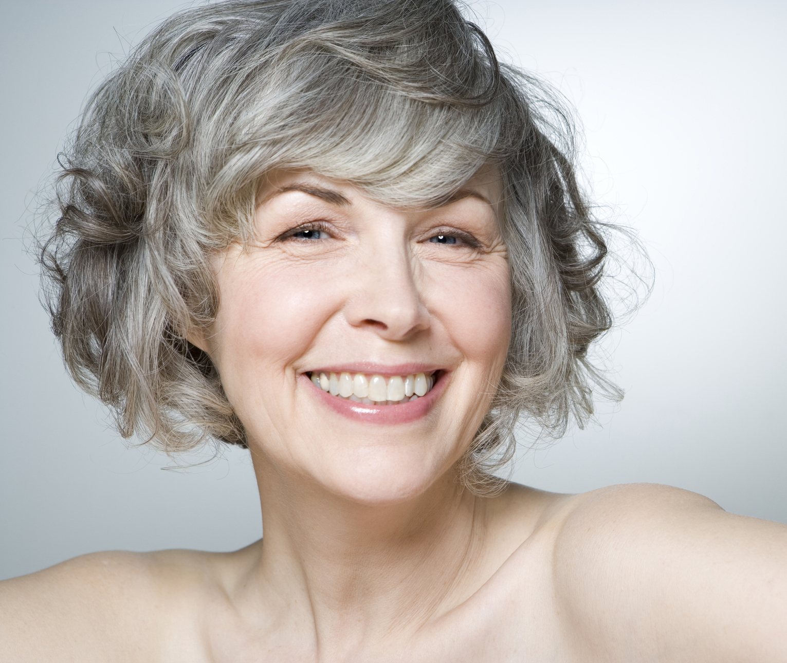 Mature woman smiling, portrait, close-up Cheek Augmentation in Tampa and St. Petersburg, FL